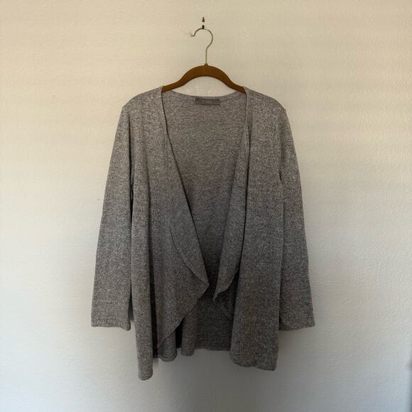 Heather Grey Open Sweater Super soft - Picture 2 of 8